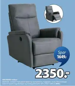 JYSK ABILDSKOV recliner, NOK 2350 tilbud