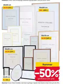 Rusta Rammer tilbud