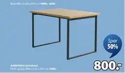JYSK AABENRAA spisebord tilbud