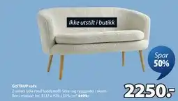JYSK GISTRUP sofa, NOK 2250 tilbud