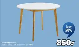 JYSK JEGIND spisebord, NOK 850 tilbud