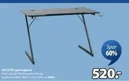 JYSK HALSTED gamingbord, NOK 520 tilbud