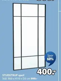 JYSK STUDSTRUP speil, NOK 400 tilbud