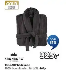 JYSK TOLLARP badekåpe, NOK 325 tilbud