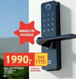 Montér DØRLÅS SMART LOCK HEIMGARD, NOK 1990 tilbud