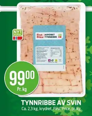 Kiwi TYNNRIBBE AV SVIN, NOK 99 tilbud