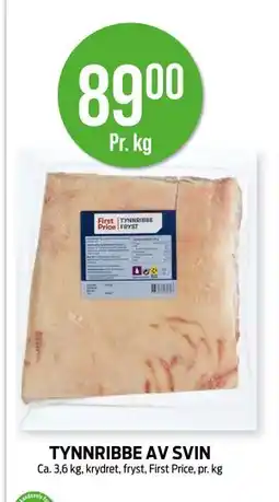 Kiwi TYNNRIBBE AV SVIN, NOK 89 tilbud