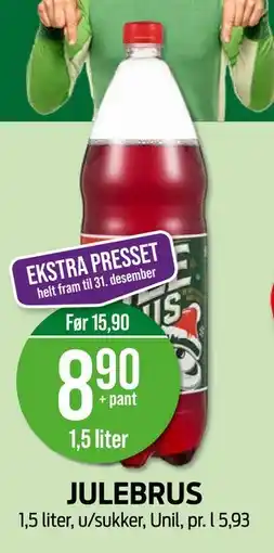 Kiwi JULEBRUS, NOK 8.9 tilbud