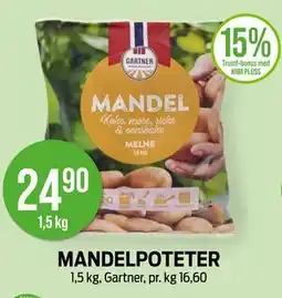 Kiwi MANDELPOTETER, NOK 24.9 tilbud