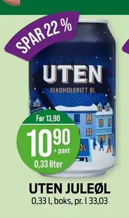 Kiwi UTEN JULEØL, NOK 10.9 tilbud