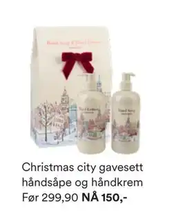 Kid Interiør Christmas city gavesett håndsåpe og håndkrem, NOK 150 tilbud
