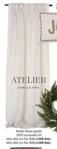 Kid Interiør Atelier Sheer gardin tilbud