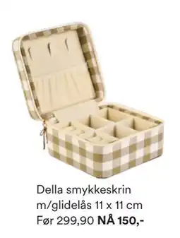 Kid Interiør Della smykkeskrin m/glidelås 11 x 11 cm, NOK 150 tilbud