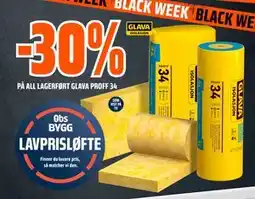 Obs Bygg 30%. PÅ ALL LAGERFØRT GLAVA PROFF 34 tilbud