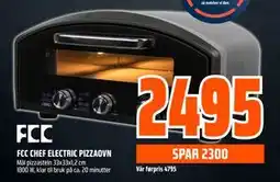 Obs Bygg FCC CHEF ELECTRIC PIZZAOVN, NOK 2495 tilbud