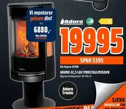 Obs Bygg ADURO 22,3 LUX PIDESTALLPEISOVN, NOK 19995 tilbud