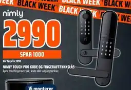 Obs Bygg NIMLY TOUCH PRO KODE OG FINGERAVTRYKKSLÅS, NOK 2990 tilbud