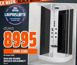 Obs Bygg DUXA BAD VELVÆRE MASSASJE DUSJKABINETT, NOK 8995 tilbud