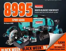 Obs Bygg MAKITA DLX6038T VERKTØYSETT., NOK 8995 tilbud