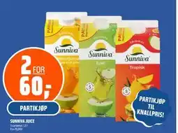 Coop Obs SUNNIVA JUICE, NOK 60 tilbud