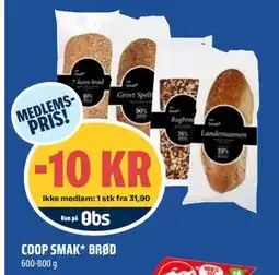 Coop Obs COOP SMAK* BRØD tilbud