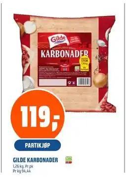 Coop Obs GILDE KARBONADER, NOK 119 tilbud
