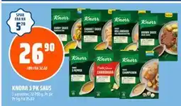 Coop Obs KNORR 3 PK SAUS, NOK 26.9 tilbud