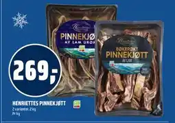 Coop Obs HENRIETTES PINNEKJØTT, NOK 269 tilbud