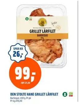 Coop Obs DEN STOLTE HANE GRILLET LÅRFILET, NOK 99 tilbud