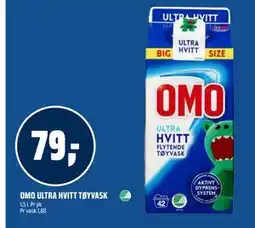 Coop Obs OMO ULTRA HVITT TØYVASK, NOK 79 tilbud