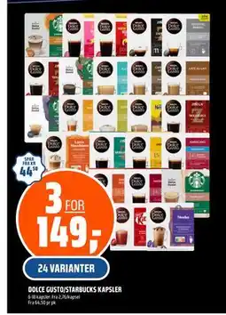 Coop Obs DOLCE GUSTO/STARBUCKS KAPSLER, NOK 149 tilbud