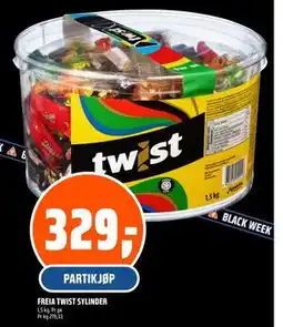 Coop Obs FREIA TWIST SYLINDER, NOK 329 tilbud