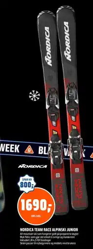 Coop Obs NORDICA TEAM RACE ALPINSKI JUNIOR, NOK 1690 tilbud
