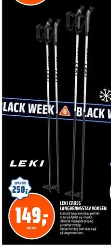 Coop Obs LEKI CROSS LANGRENNSSTAV VOKSEN, NOK 149 tilbud