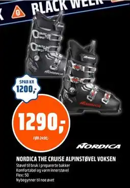 Coop Obs NORDICA THE CRUISE ALPINSTØVEL VOKSEN, NOK 1290 tilbud