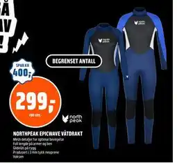 Coop Obs NORTHPEAK EPICWAVE VÅTDRAKT, NOK 299 tilbud