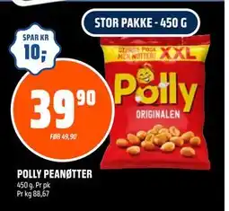 Coop Obs POLLY PEANØTTER, NOK 39.9 tilbud