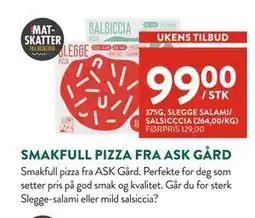 Jacobs Smakfull pizza fra Ask Gård, NOK 99 tilbud