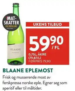 Jacobs BLAANE EPLEMOST, NOK 59.9 tilbud