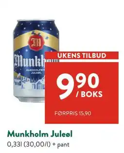 Jacobs Munkholm Juleøl, NOK 9.9 tilbud