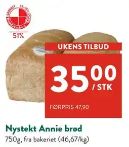 Jacobs Nystekt Annie brød, NOK 35 tilbud
