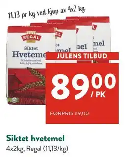 Jacobs Siktet hvetemel, NOK 89 tilbud