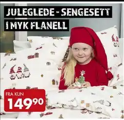 Sparkjøp JULEGLEDE - SENGESETT I MYK FLANELL, NOK 149.9 tilbud