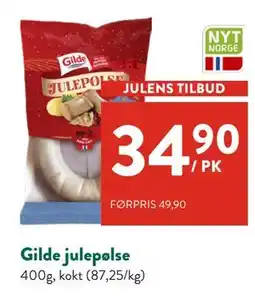 Jacobs Gilde julepølse, NOK 34.9 tilbud