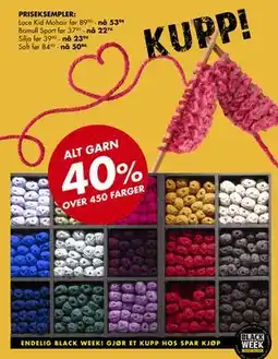 Sparkjøp ALT GARN tilbud