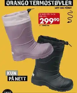 Sparkjøp ORANGO TERMOSTØVLER, NOK 299.9 tilbud