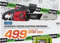 Coop Byggmix SCHEPPACH CSE1600 ELEKTRISK MOTORSAG, NOK 499 tilbud