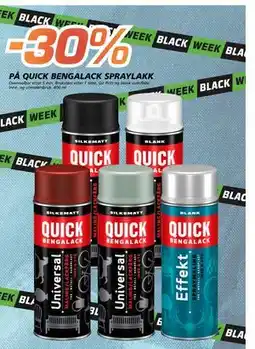 Coop Byggmix 30% PÅ QUICK BENGALACK SPRAYLAKK tilbud