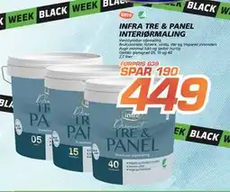 Coop Byggmix INFRA TRE & PANEL INTERIØR MALING, NOK 449 tilbud