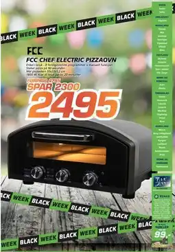 Coop Byggmix FCC CHEF ELECTRIC PIZZAOVN, NOK 2495 tilbud